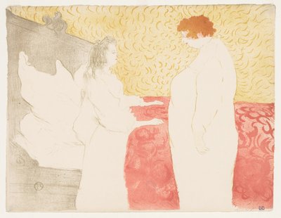 Elles: Mulher na cama, 1896. de Henri de Toulouse Lautrec