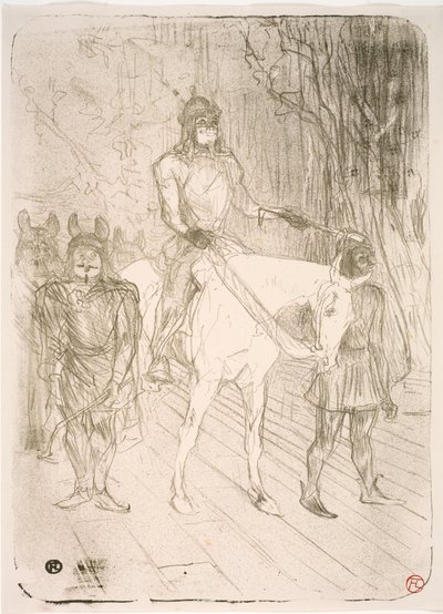 Entrada para Brasseur, em Chilpéric de Henri de Toulouse Lautrec