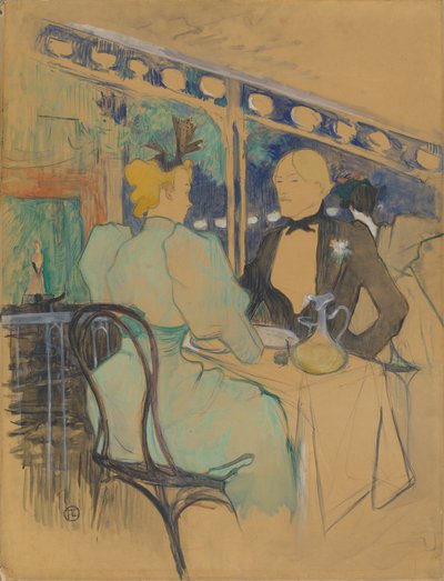 Pessoas da moda em Les Ambassadeurs Aux Ambassadeurs: Gens Chic, 1893. de Henri de Toulouse Lautrec