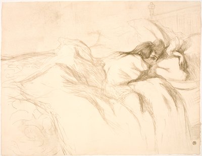 Mulher Deitada, Despertador de Henri de Toulouse Lautrec