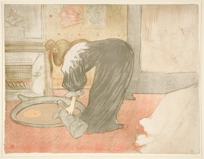 Femme au tub (Mulher na Banheira), da série Elles de Henri de Toulouse Lautrec