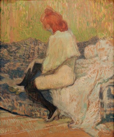 Mulher ruiva, Justine Dieuhl de Henri de Toulouse Lautrec
