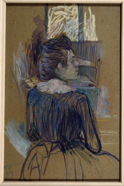 Mulher na janela de Henri de Toulouse Lautrec