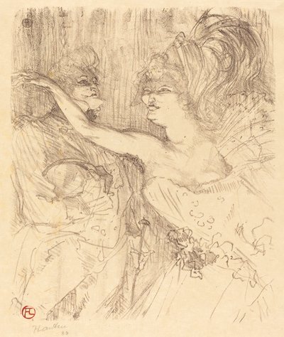 Guy e Mealy andando em Paris Guy e Mealy andando em Paris, 1898. de Henri de Toulouse Lautrec