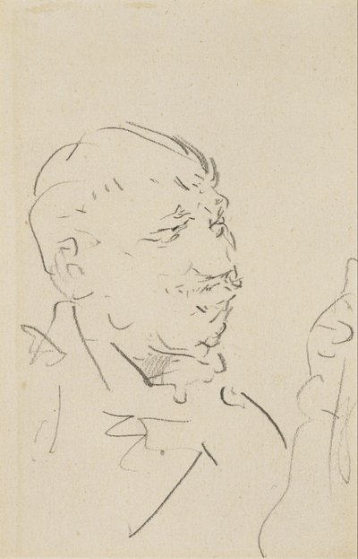 Cabeça de um homem de Henri de Toulouse Lautrec