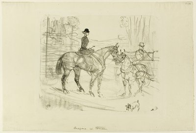 A amazona e a carroça de Henri de Toulouse Lautrec
