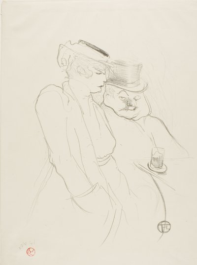 Em seus quarenta de Henri de Toulouse Lautrec