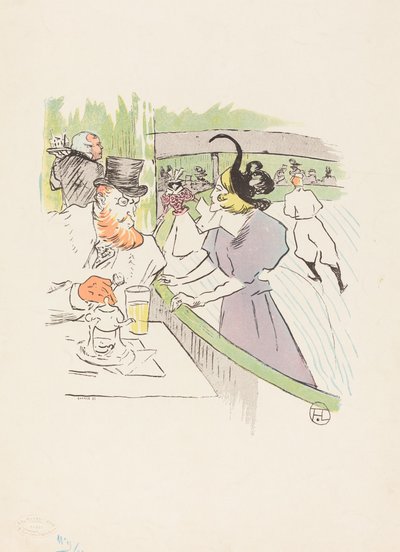 Na Beleza Profissional de Patinação de Henri de Toulouse Lautrec
