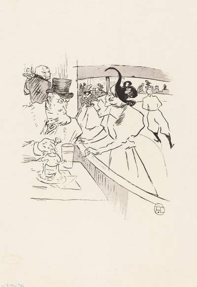 Na Patinação Profissional de Beleza, 1895. de Henri de Toulouse Lautrec