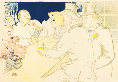 Bar irlandês e americano, rue Royale de Henri de Toulouse Lautrec