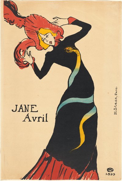 Jane Avril de Henri de Toulouse Lautrec
