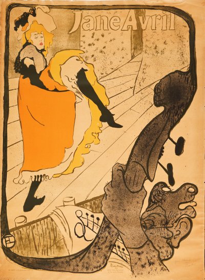 Jane Abril de 1893 de Henri de Toulouse Lautrec