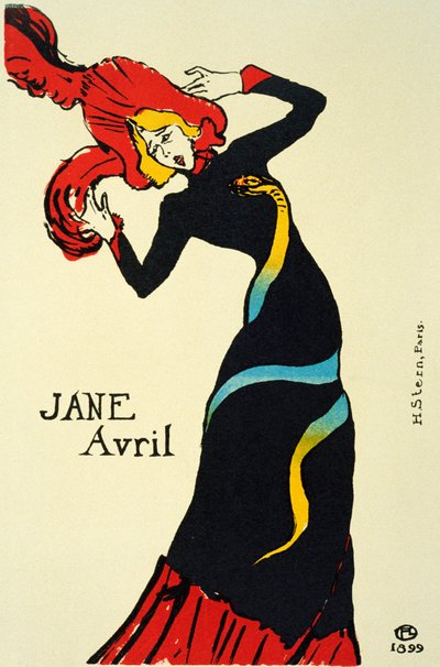 Jane Abril de 1899. de Henri de Toulouse Lautrec