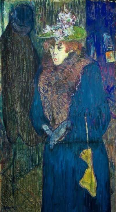 Jane Avril entrando no Moulin Rouge de Henri de Toulouse Lautrec