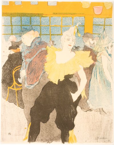A palhaçada no Moulin Rouge de Henri de Toulouse-Lautrec