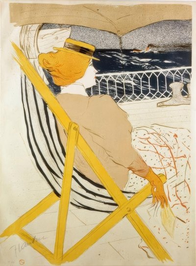 La Passagere du 54 old Promenade and Yacht de Henri de Toulouse Lautrec
