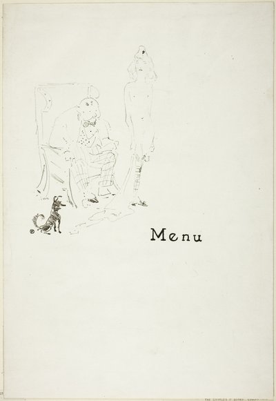 A Garota Nua: Menu de Henri de Toulouse Lautrec