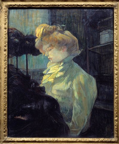 La modist Painting de Henri de Toulouse Lautrec (1864-1901) 1900 Sun. 0,61x0,49 m Albi, museu Toulouse Lautrec de Henri de Toulouse Lautrec