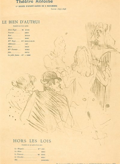 O Bem dos Outros; Foras da lei de Henri de Toulouse Lautrec