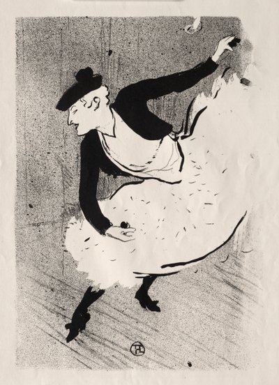 O café-concerto: Edmée Lescot, 1893. de Henri de Toulouse Lautrec