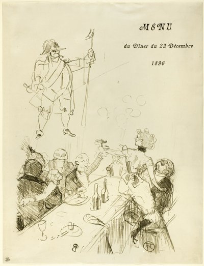 Le Suisse, Menu de Henri de Toulouse Lautrec