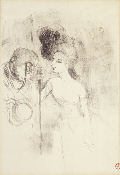 Deixando o teatro, 1896 de Henri de Toulouse Lautrec