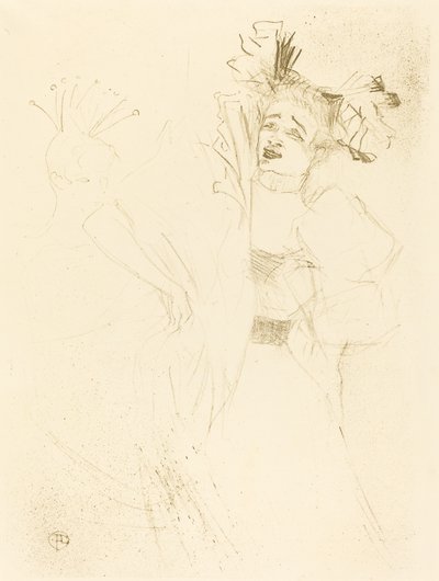 Lender Full Face in Chilperic Lender de face dans Chilpéric, 1895. de Henri de Toulouse Lautrec