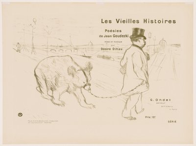 As Velhas Histórias: Capa - Frontispício de Henri de Toulouse Lautrec