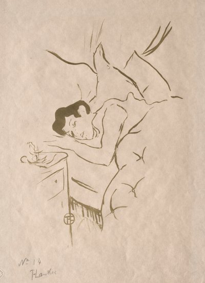 As velhas histórias: sua boca de Henri de Toulouse-Lautrec