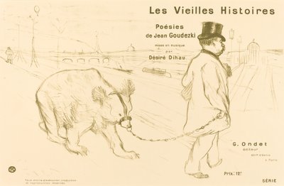 Histórias antigas (capa/frontispício) de Henri de Toulouse Lautrec