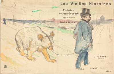 Frontispício da capa de Histórias Antigas, 1893. de Henri de Toulouse Lautrec