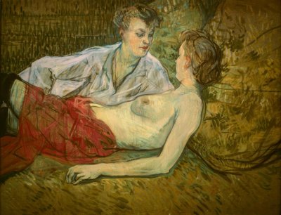 Os dois amigos de Henri de Toulouse Lautrec
