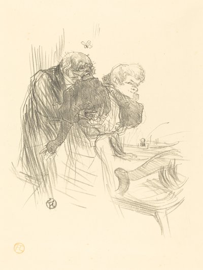 As Borboletas Velhas, 1895. de Henri de Toulouse Lautrec