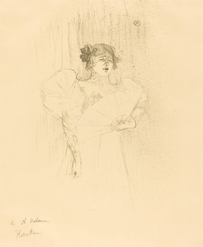 Luce Myres Full Face (Luce Myrès, de rosto) de Henri de Toulouse Lautrec