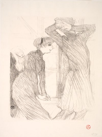 Lugné Poë e Berthe Bady em Beyond Human Forces de Henri de Toulouse Lautrec