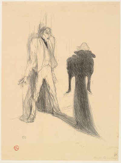 Lugné Poë e Berthe Bady em A Imagem de Henri de Toulouse-Lautrec