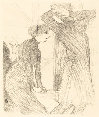 Lugne Poe e Careca em "Acima das Forças Humanas" (Lugne Poe e Careca em "Além das Forças Humanas") de Henri de Toulouse Lautrec