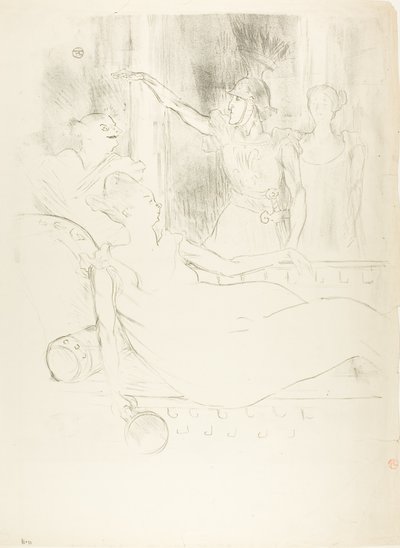Madame Simon-Girard, Brewer e Guy em La belle Hélène de Henri de Toulouse Lautrec