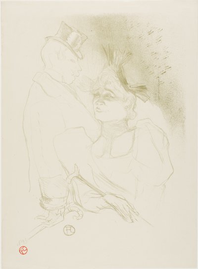 Mademoiselle Lender e Barão de Henri de Toulouse Lautrec