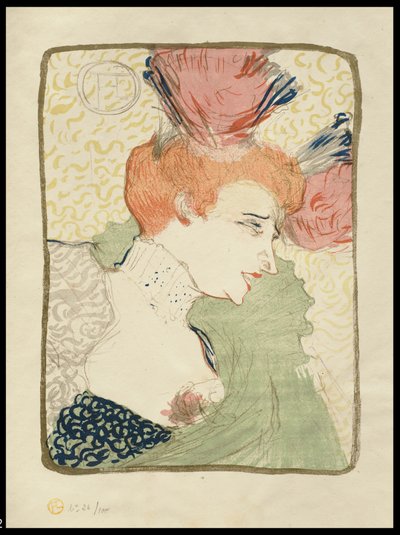 Mademoiselle Marcelle Lender, Busto, 1895 de Henri de Toulouse Lautrec