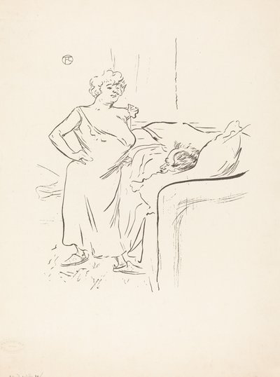 homem e mulher de Henri de Toulouse Lautrec