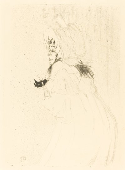 May Belfort Bowing (Miss May Belfort saluant) de Henri de Toulouse Lautrec