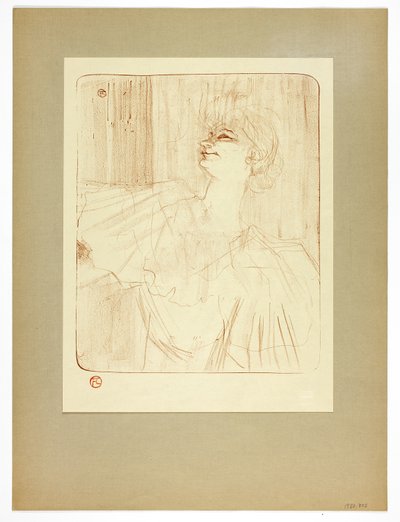 À Menilmontant de Bruant, prato quatro de Yvette Guilbert de Henri de Toulouse Lautrec