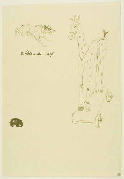 Menu Sylvain de Henri de Toulouse Lautrec