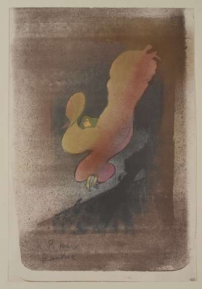 Miss Loïe Fuller, 1893 (litografia colorida em papel de parede) de Henri de Toulouse Lautrec