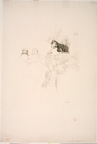 Miss May Belfort no Irish American Bar, Rue Royale de Henri de Toulouse Lautrec