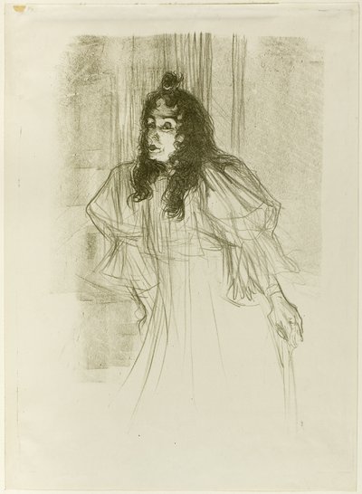 Miss May Belfort com cabelo comprido de Henri de Toulouse Lautrec
