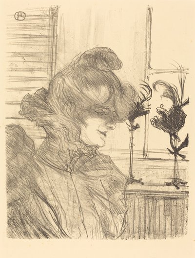 Mme. Le Marguoin, chapeleira (Sra. Le Marguoin, chapeleira) de Henri de Toulouse Lautrec