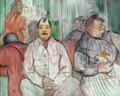 Senhor, senhora e o cachorro de Henri de Toulouse Lautrec