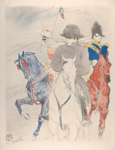 Napoleão, 1895 (Lápis, pincel e litografia de respingos em papel de capa) de Henri de Toulouse Lautrec